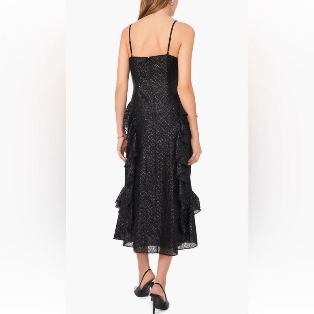 1. State black metallic midi dress - Picture 2 of 10